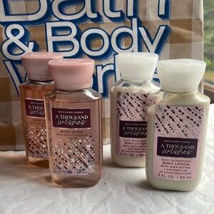 A Thousand Wishes Mini Shower Gel and Lotion Bath & Bodyworks bundle